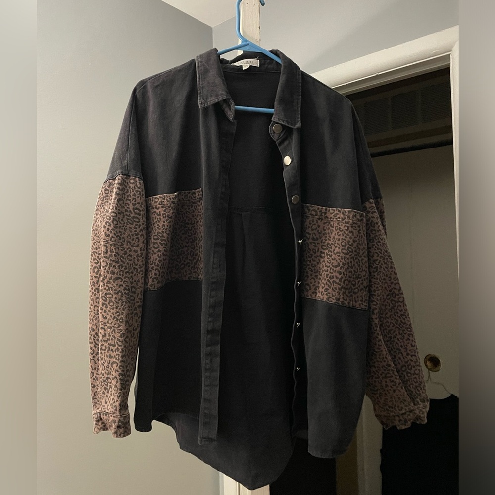 Cheetah printed jacket